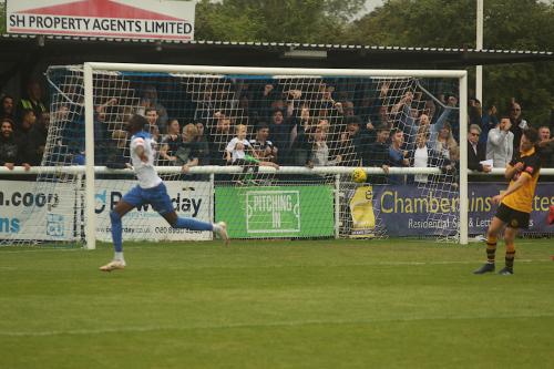 Mo Faal scores the only goal of the game